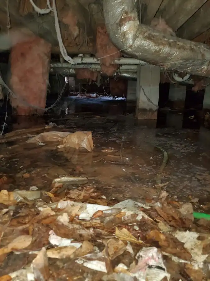 Crawl space flood assessment for Commercial Water Damage Restoration in Gardner
